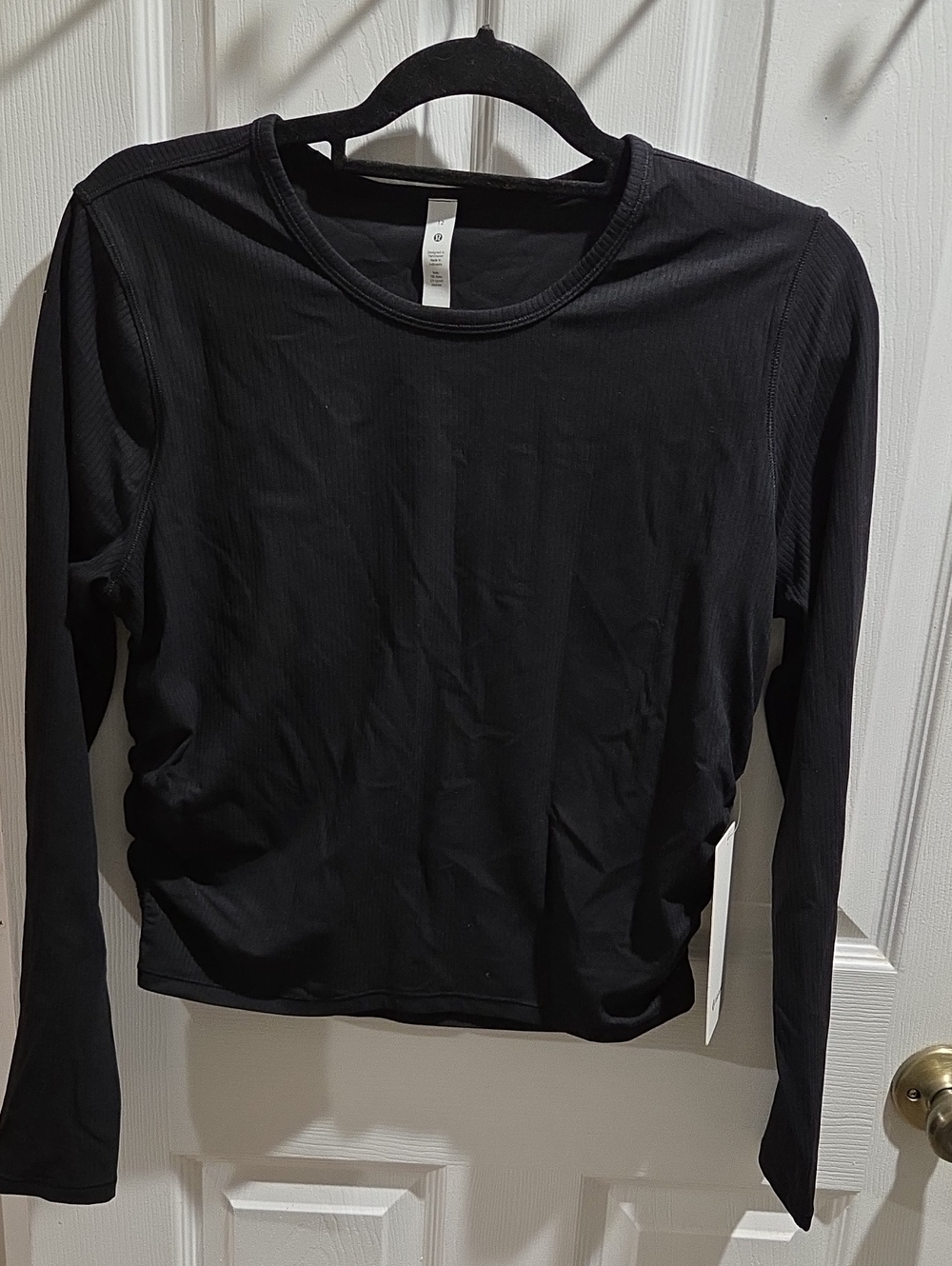 lululemon athletica Black Long-Sleeve Crew Tee